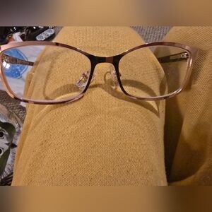 jocelyn Pink and Gold Rectangular Women's Glasses